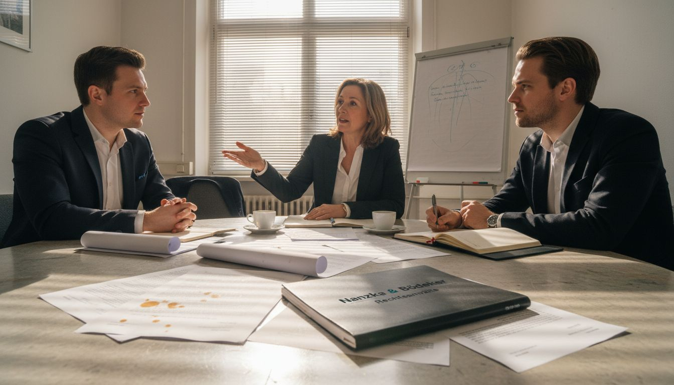 Das Team bespricht, wie die Kommunikation mit Zeitarbeitskräften verbessert werden kann.