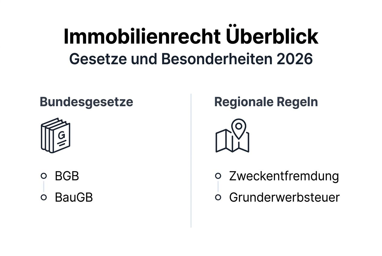 Übersicht: Immobilienrecht – Was gilt auf Bundes- und Landesebene?