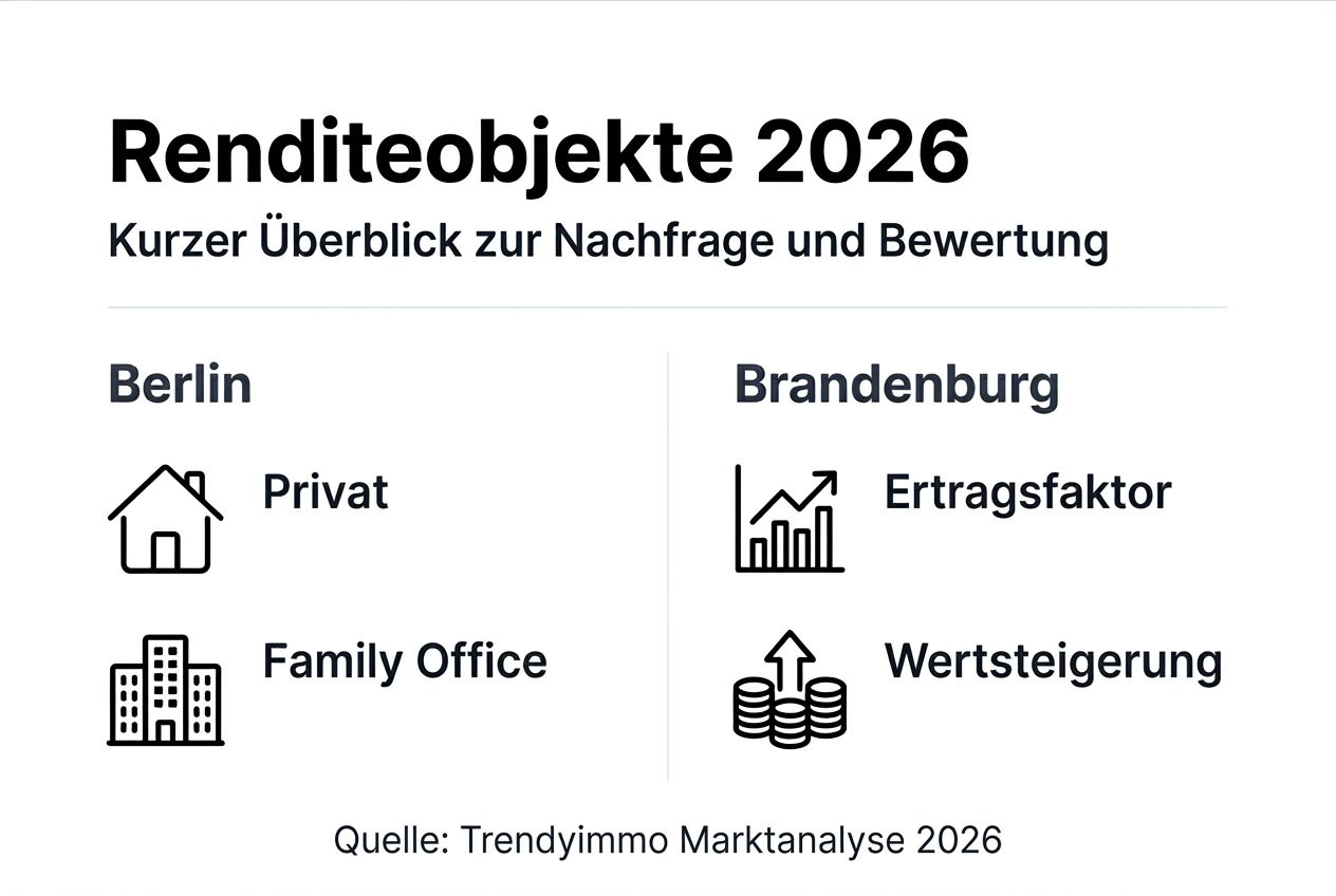 Infografik: Überblick zu Renditeimmobilien in Berlin und Brandenburg