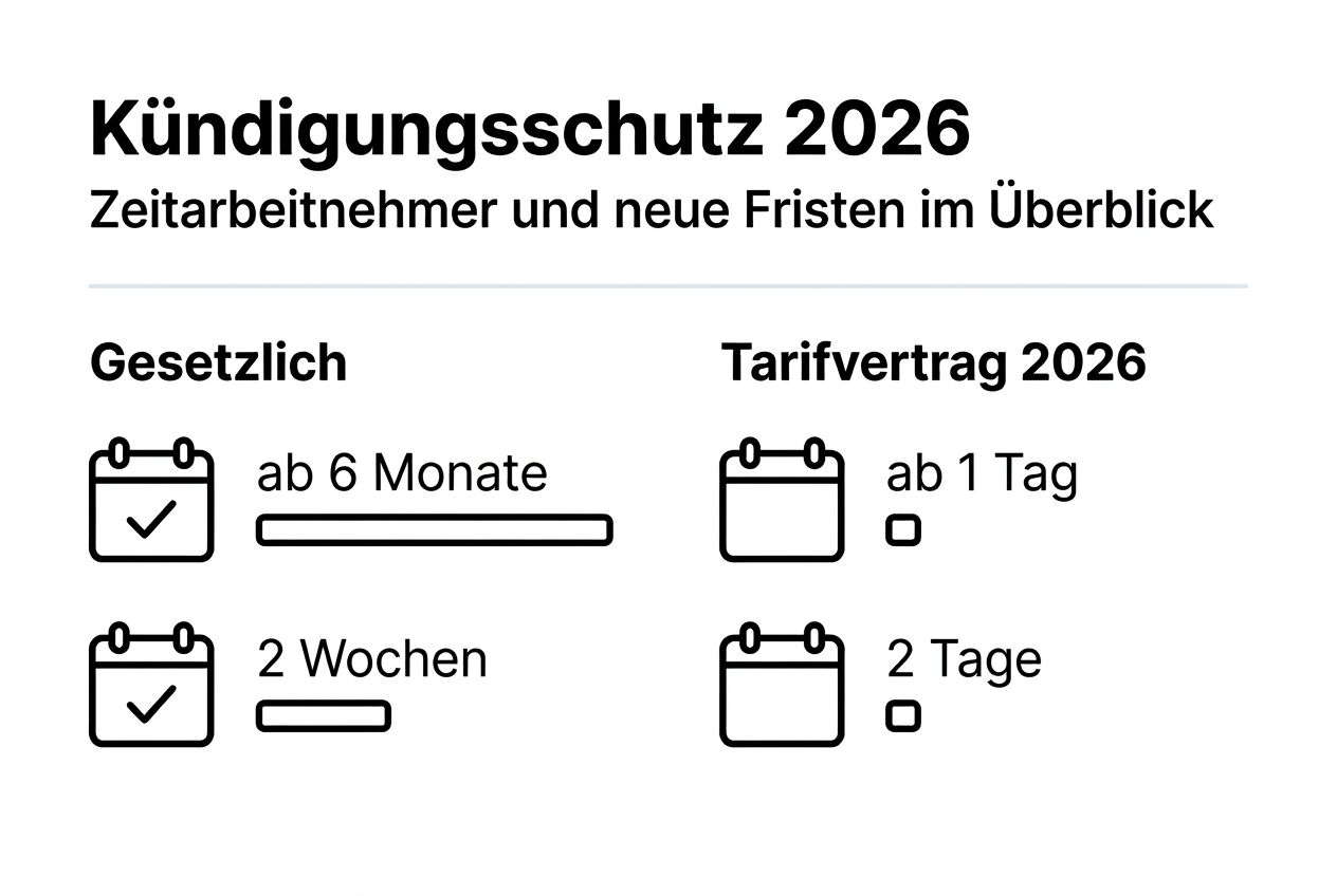 Übersicht: Kündigungsschutz und Kündigungsfristen im Jahr 2026 – Alle wichtigen Infos auf einen Blick