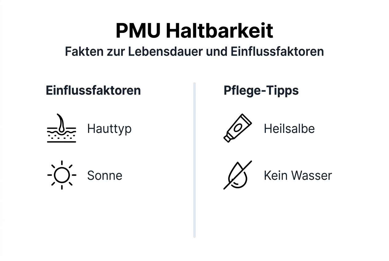 Infografik: Wie lange hält Permanent Make-up wirklich?
