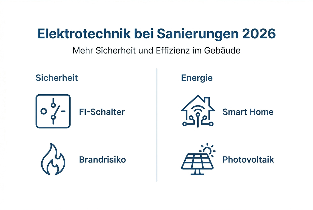Übersicht: Die Vorteile einer modernen Elektro-Sanierung auf einen Blick