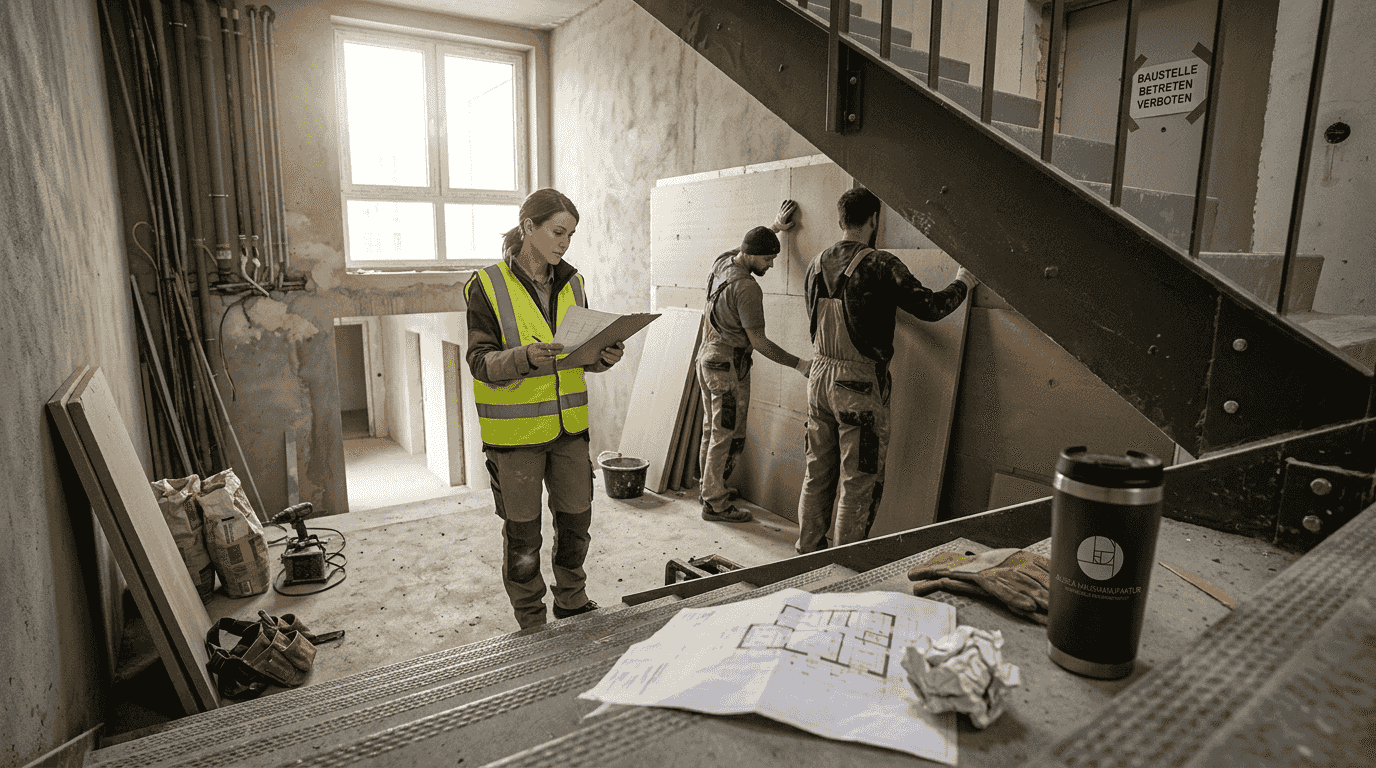 Baustelle mit mehreren Wohneinheiten