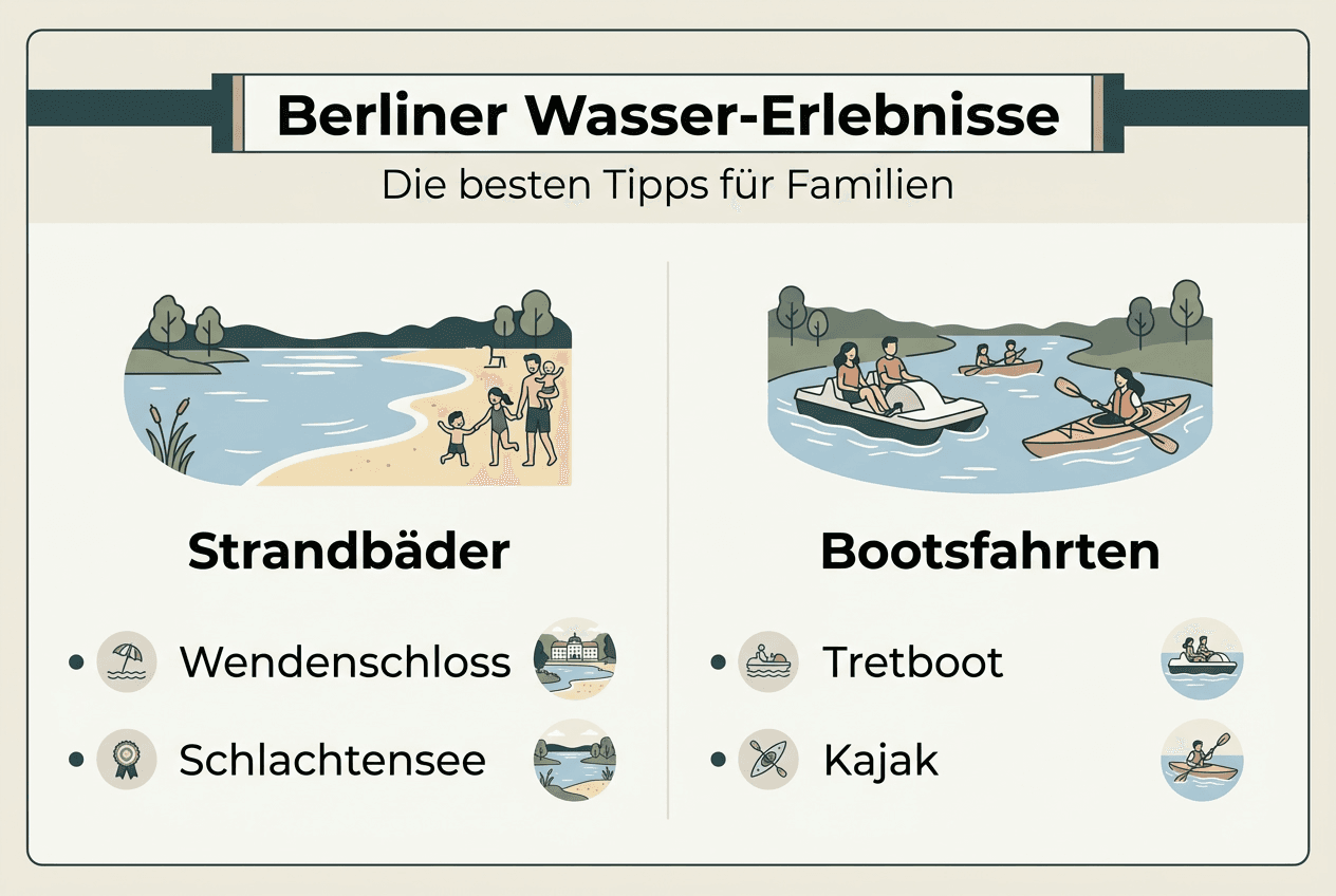 Wasserabenteuer für Familien in Berlin – Die große Übersicht als Infografik