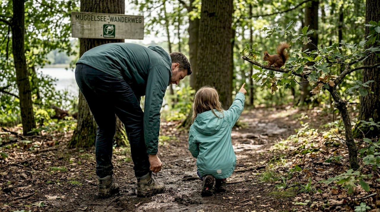 Familienausflug: Wandern auf den idyllischen Wegen rund um den Müggelsee