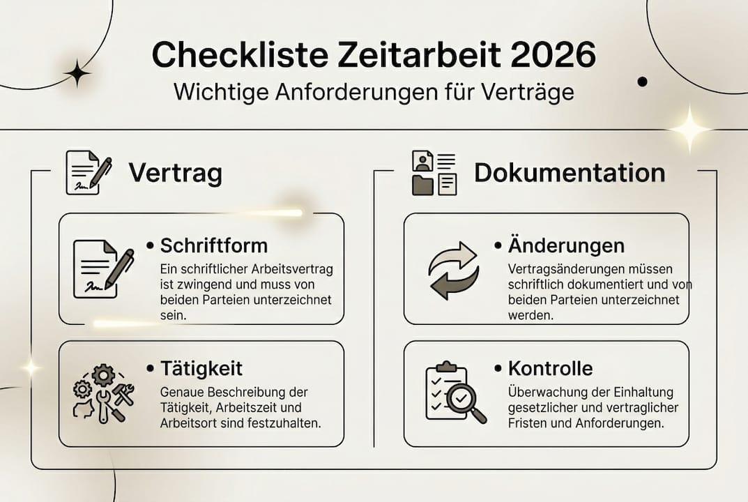 Infografik: Die wichtigsten Anforderungen an Zeitarbeitskräfte – Checkliste für Unternehmen