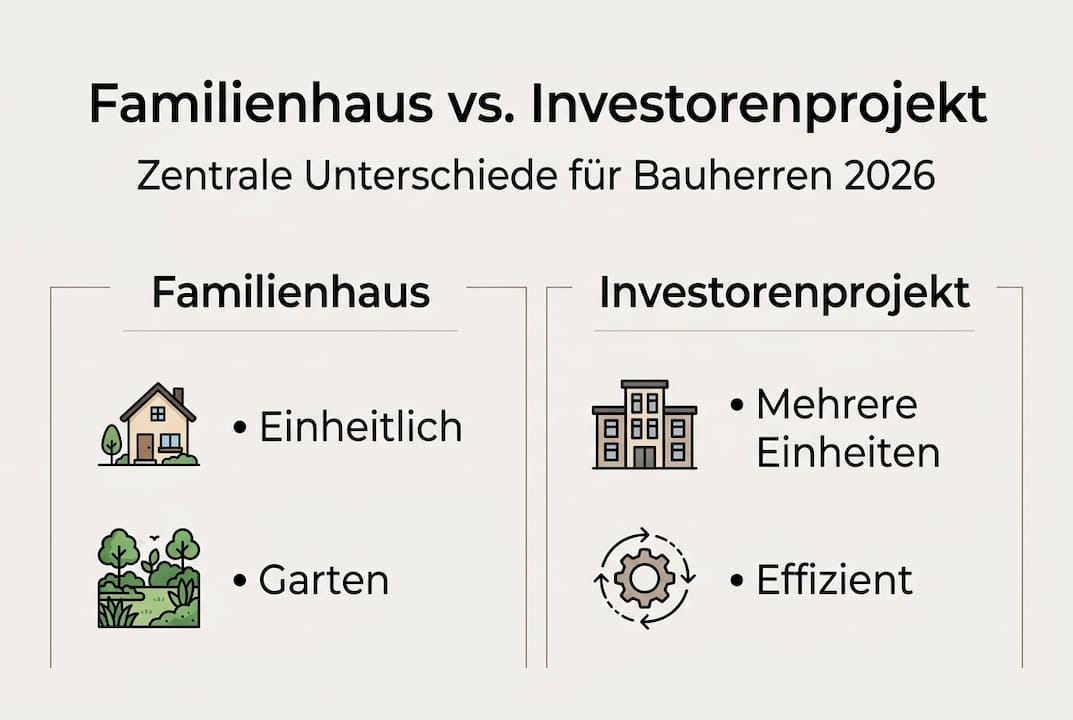 Grafischer Vergleich: Eigenheim versus Anlageobjekt