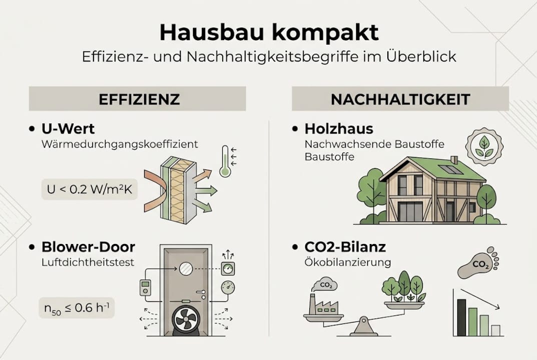 Infografik: Effizient und nachhaltig bauen – So gelingt der Hausbau der Zukunft