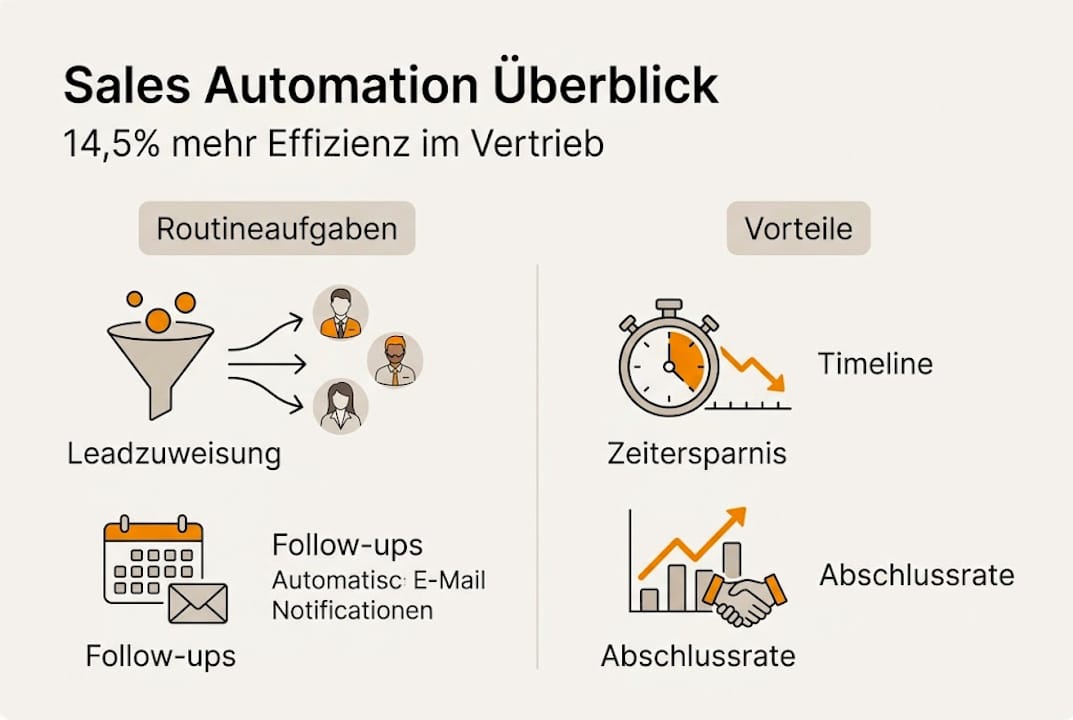 Übersicht: So steigern Sie die Effizienz Ihrer Vertriebsprozesse mit Sales Automation