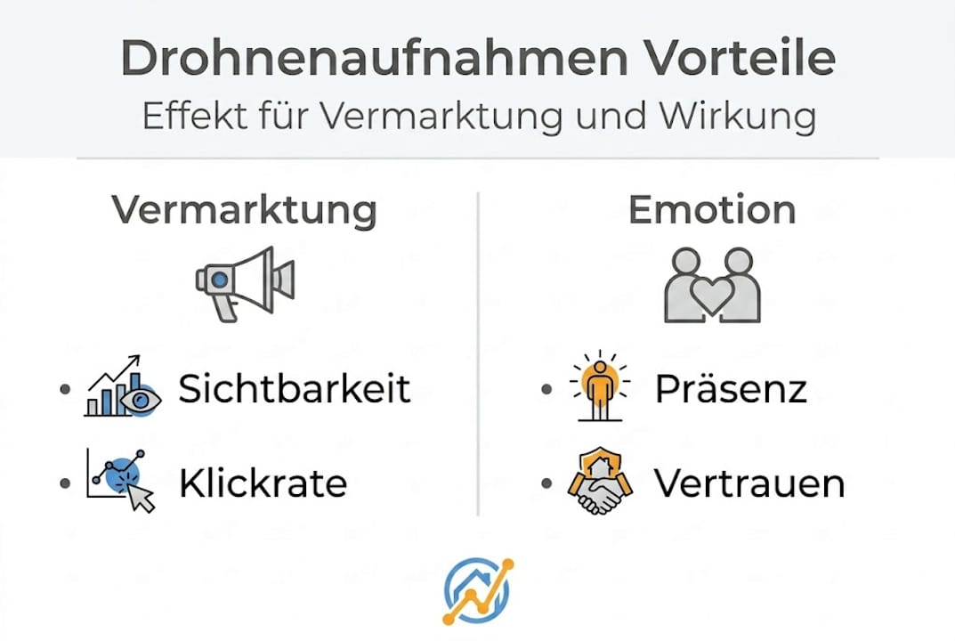 Infografik: Warum Drohnenbilder für Immobilien unverzichtbar sind