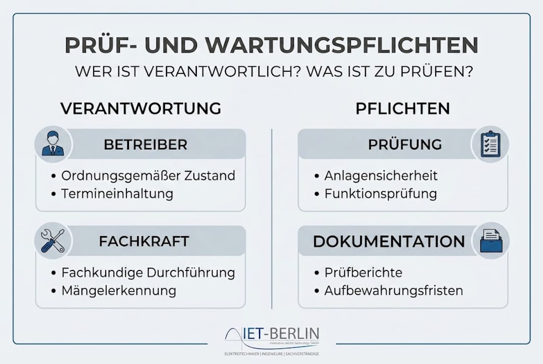 Übersicht: Was bei Prüf- und Wartungspflichten zu beachten ist