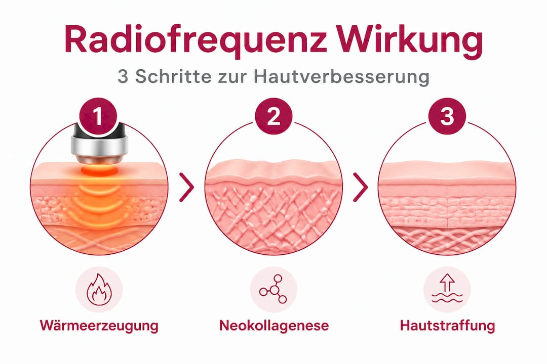 Grafik: So verbessert Radiofrequenz die Hautqualität