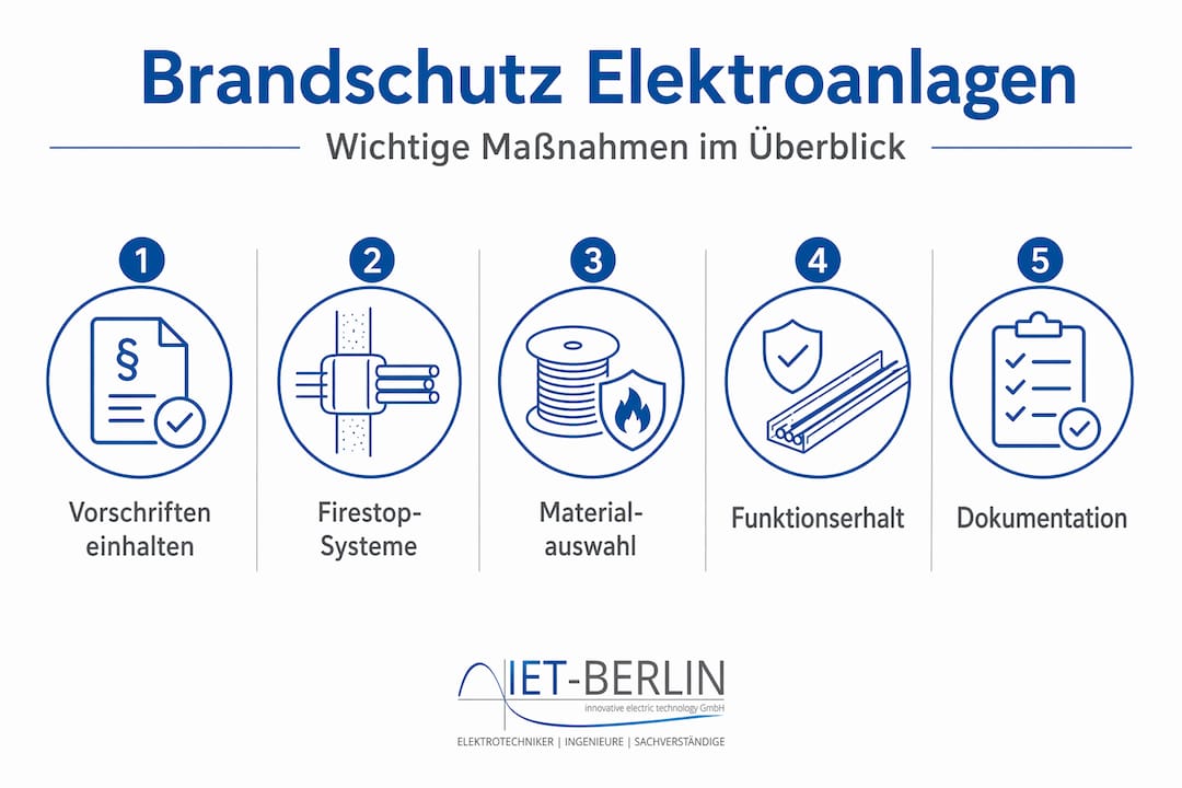 Übersicht zu effektiven Brandschutzmaßnahmen in elektrischen Anlagen