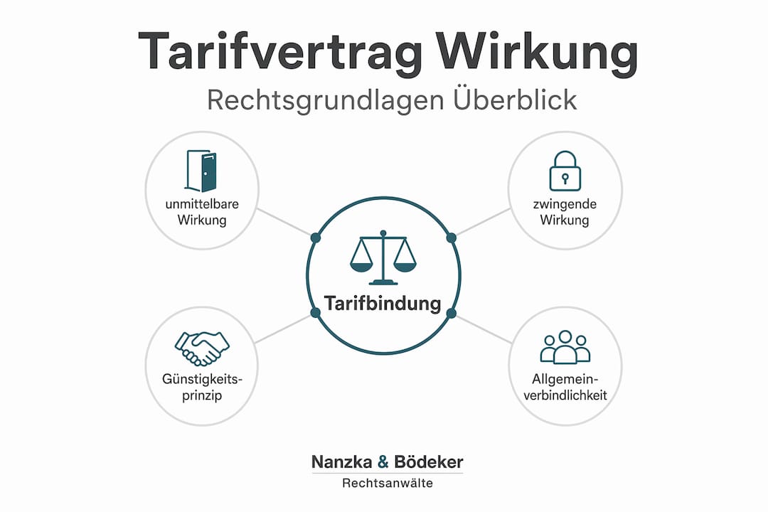 Grafik zur Darstellung der Rangfolge von Tarifvertragswirkungen