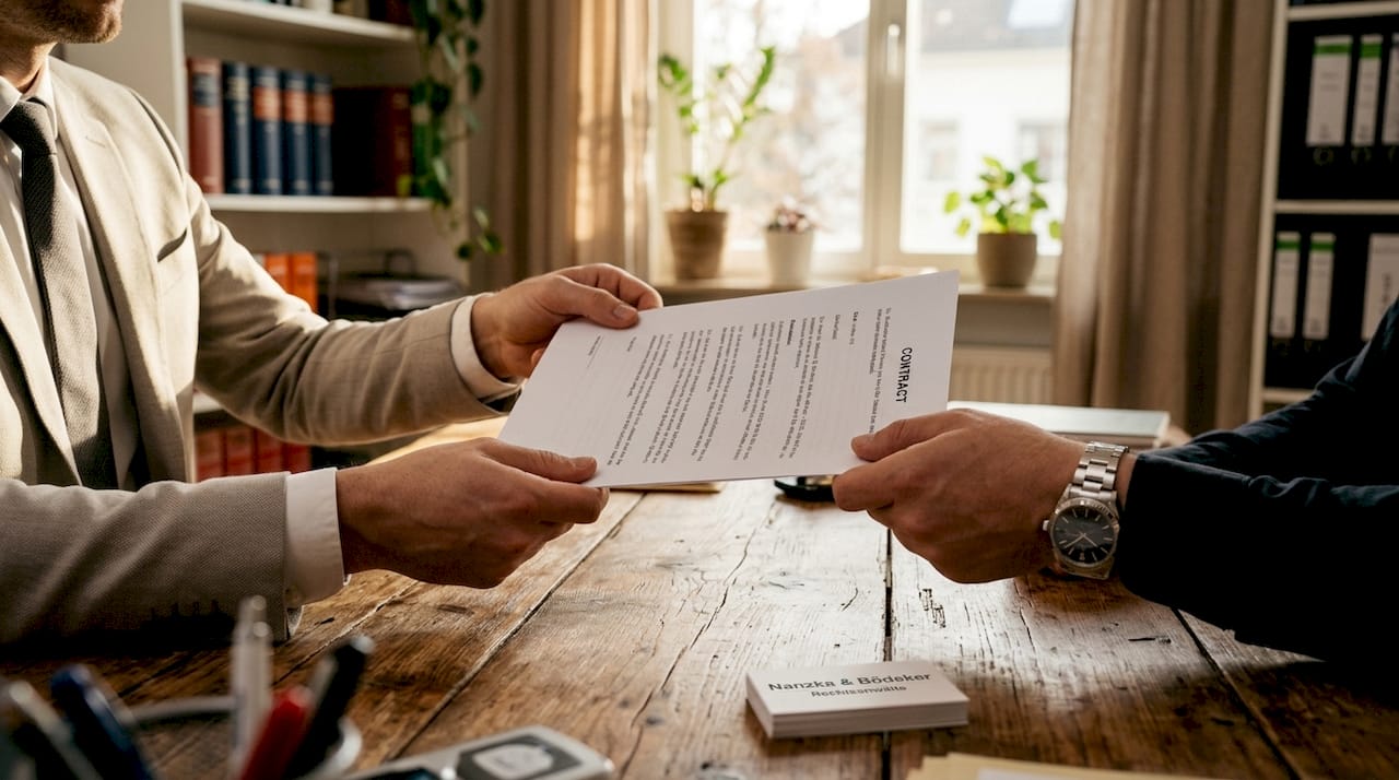 Austausch unterschriebener Arbeitsverträge für Zeitarbeit