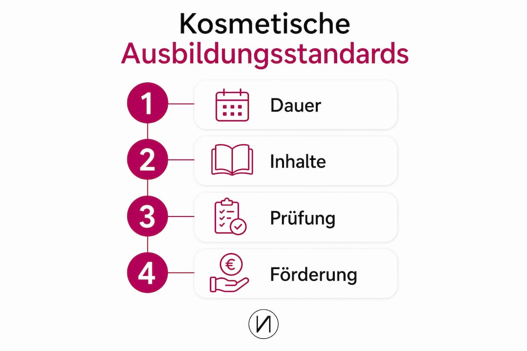 Die Entwicklung kosmetischer Ausbildungsstandards 2 Übersicht zu Ausbildungsstandards: Dauer, Inhalte, Prüfungsanforderungen und Fördermöglichkeiten auf einen Blick