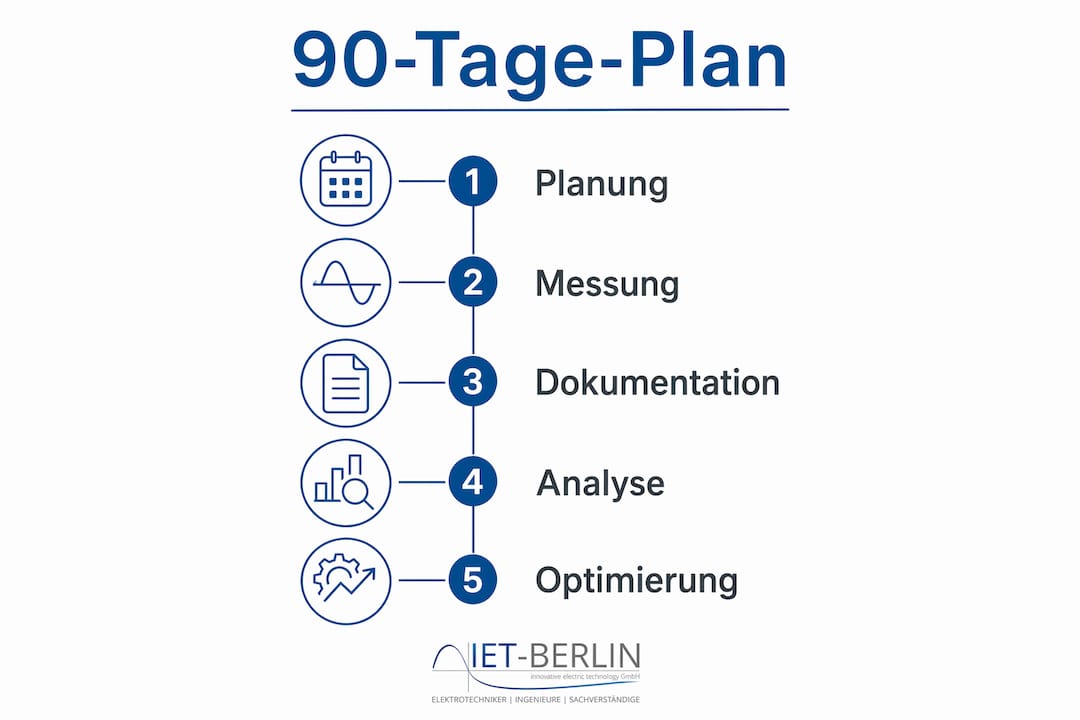 Grafische Übersicht: So strukturierst du deinen 90-Tage-Plan