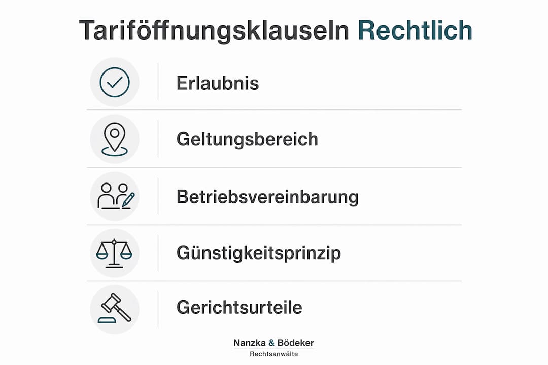 Schritt-für-Schritt-Übersicht: So gehen Sie bei der Einführung von Tariföffnungsklauseln rechtlich vor