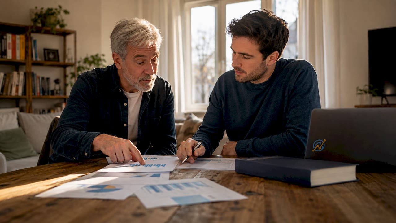 Zwei Männer unterhalten sich darüber, wie hoch die steuerlichen Freibeträge bei einer Schenkung von Immobilien sind.