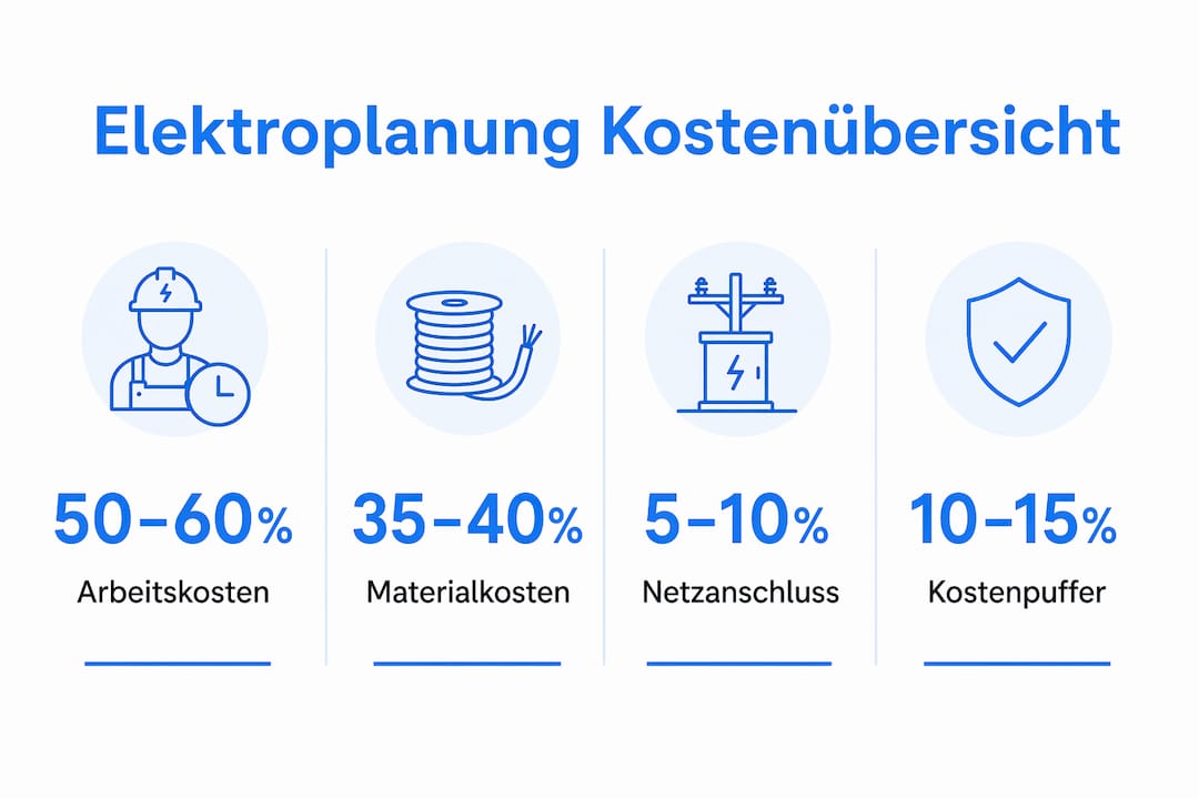 Übersicht: Wie setzen sich die Kosten bei der Elektroplanung zusammen?