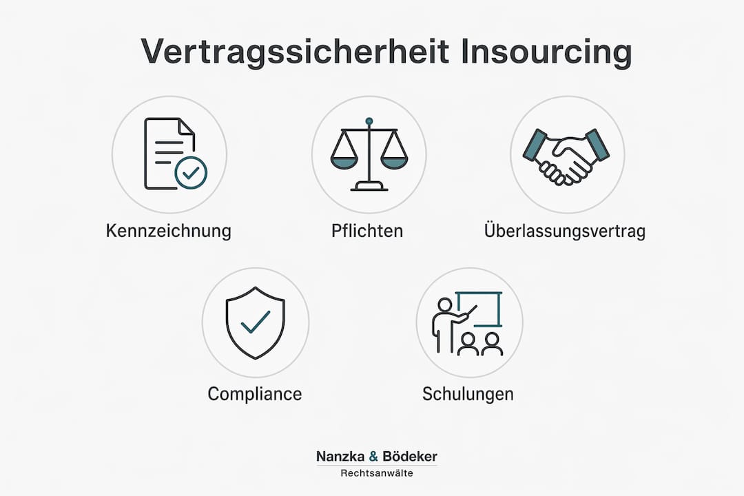 Übersicht: So gestalten Sie rechtssichere Verträge beim Insourcing von Zeitarbeitskräften