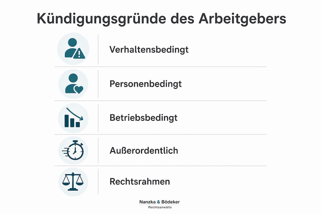 Übersicht: Häufige Kündigungsgründe und rechtliche Rahmenbedingungen