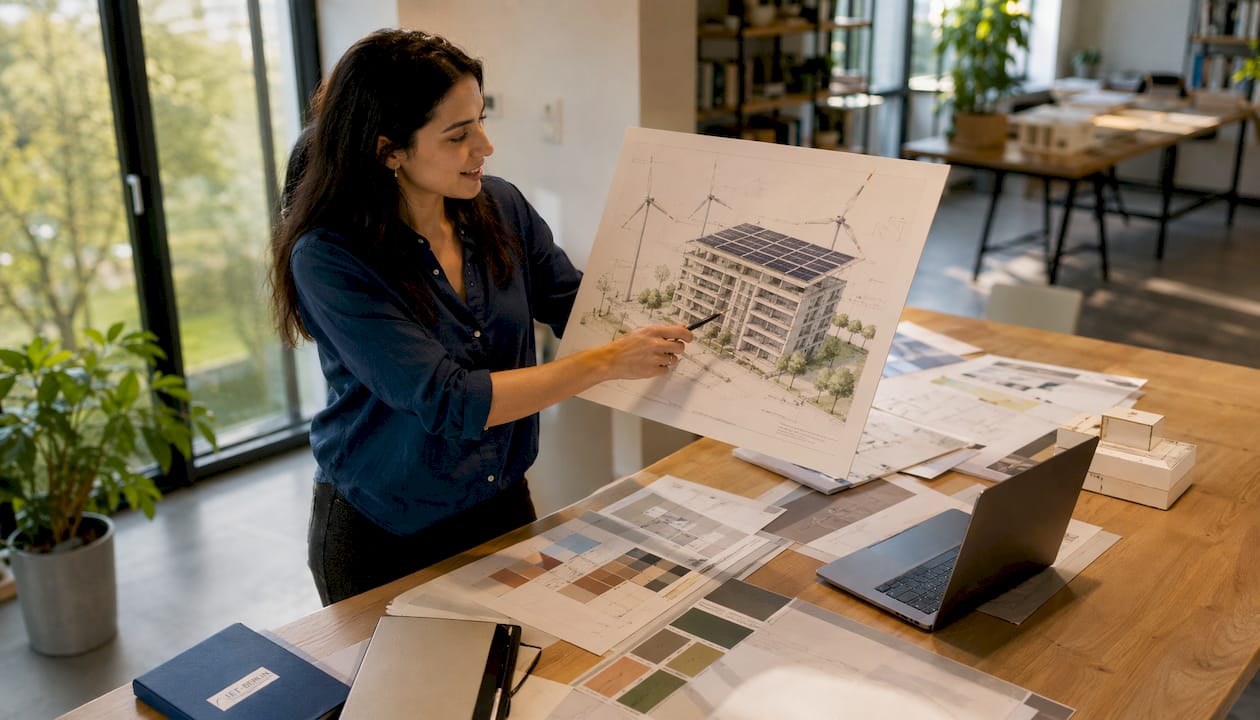 Eine Architektin gibt Einblicke in intelligente Energiesysteme