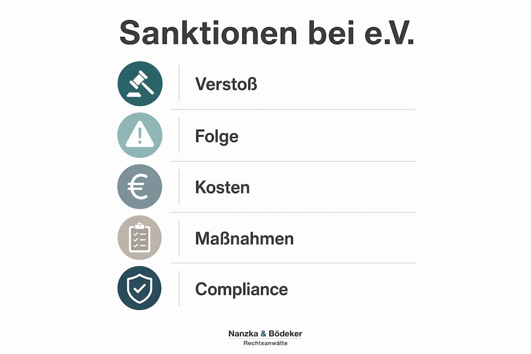 Übersicht: Sanktionen im Bereich Zeitarbeit über eingetragene Vereine (e.V.) – Infografik