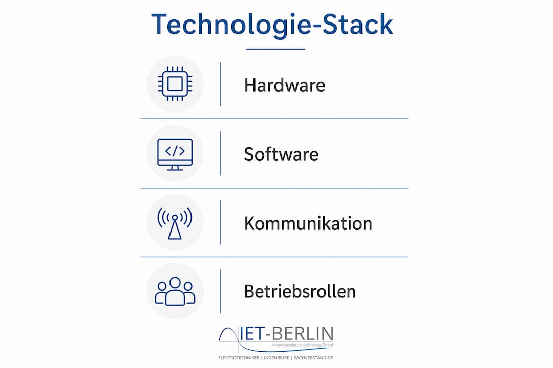 Übersichtsgrafik: Aufbau und Komponenten eines dezentralen Energiemanagementsystems