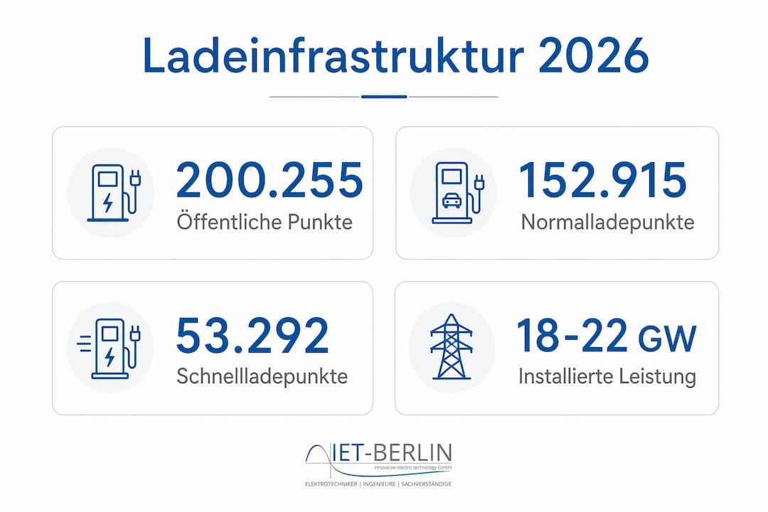 Grafische Übersicht: Marktentwicklung und Zahlen zur Ladeinfrastruktur im Jahr 2026