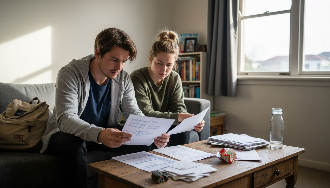 Couple comparing rental appraisal results
