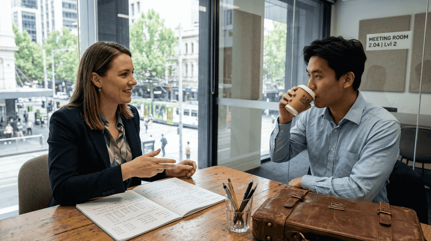 Advisor discussing home equity investment strategy