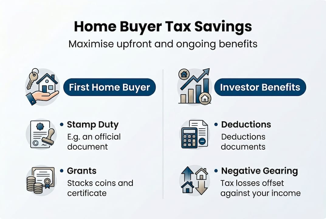 Infographic showing home buyers tax benefits