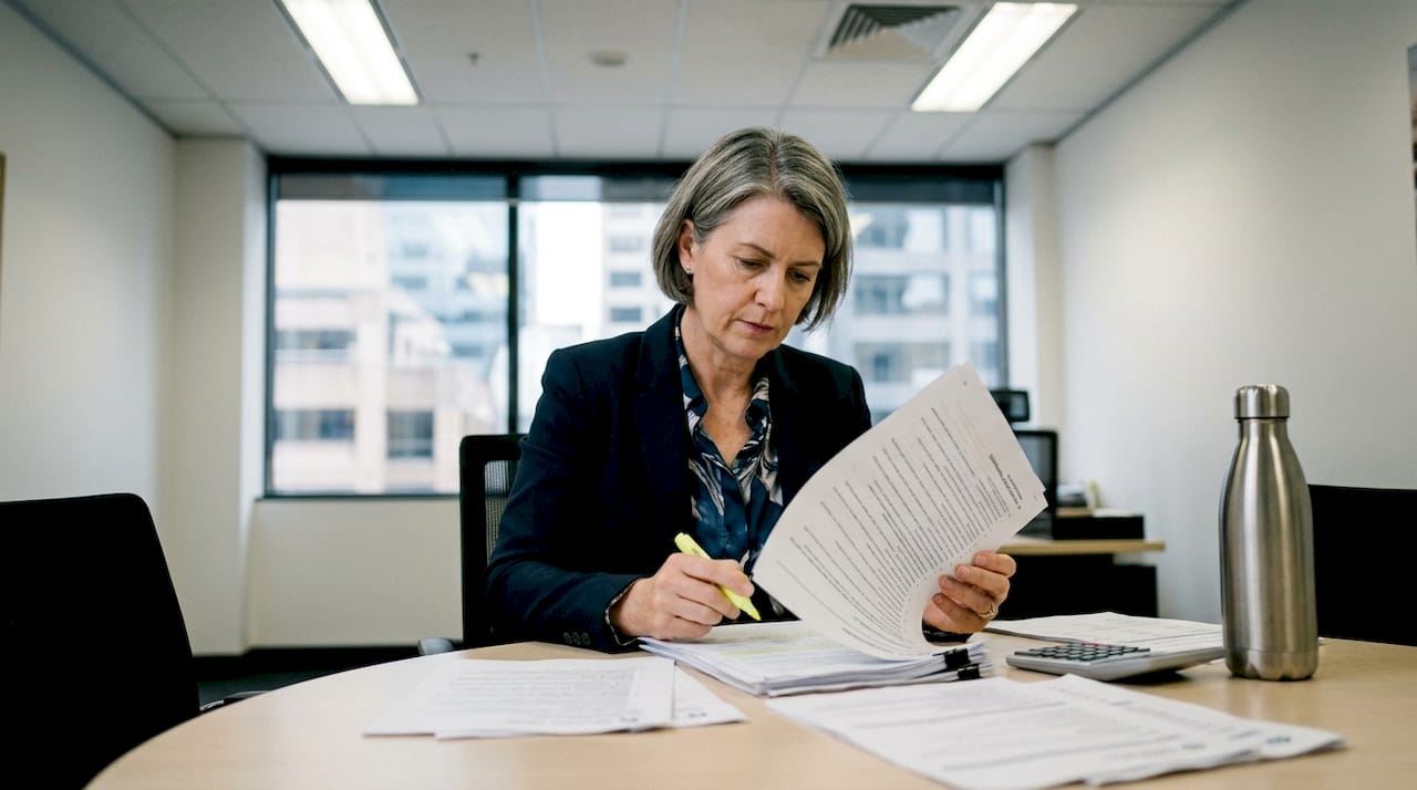 Advisor reviewing SMSF property compliance checklist