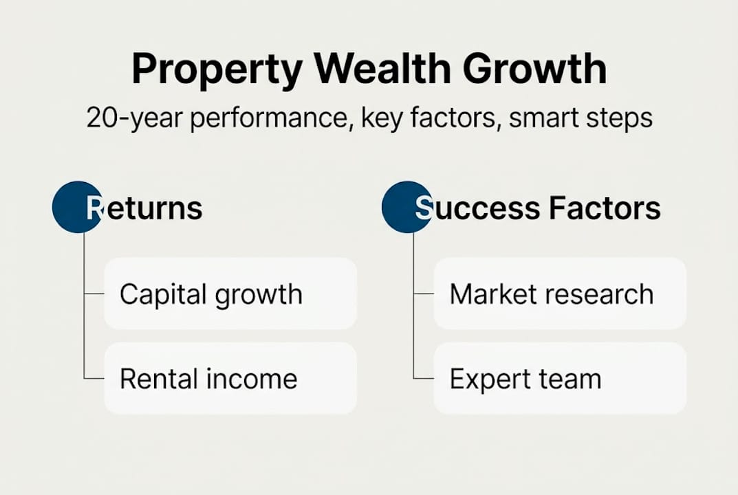 Infographic on property wealth building strategies