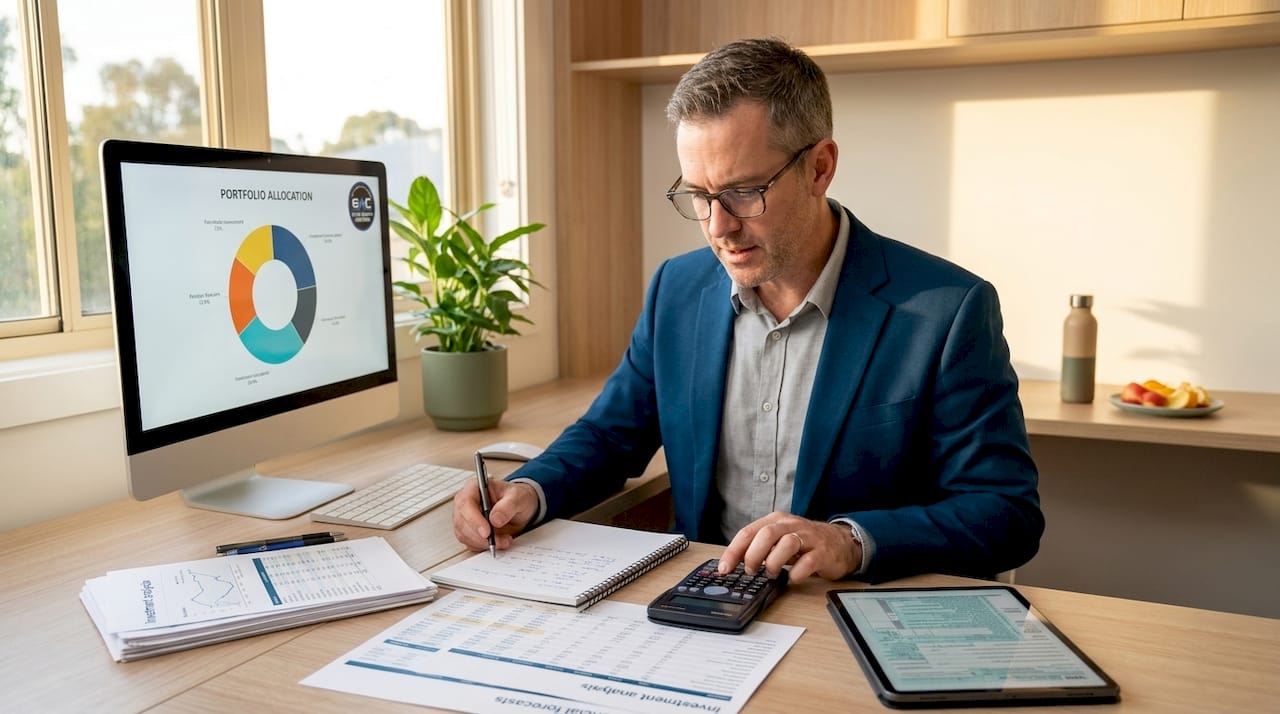 Planner at desk integrating investment and tax planning