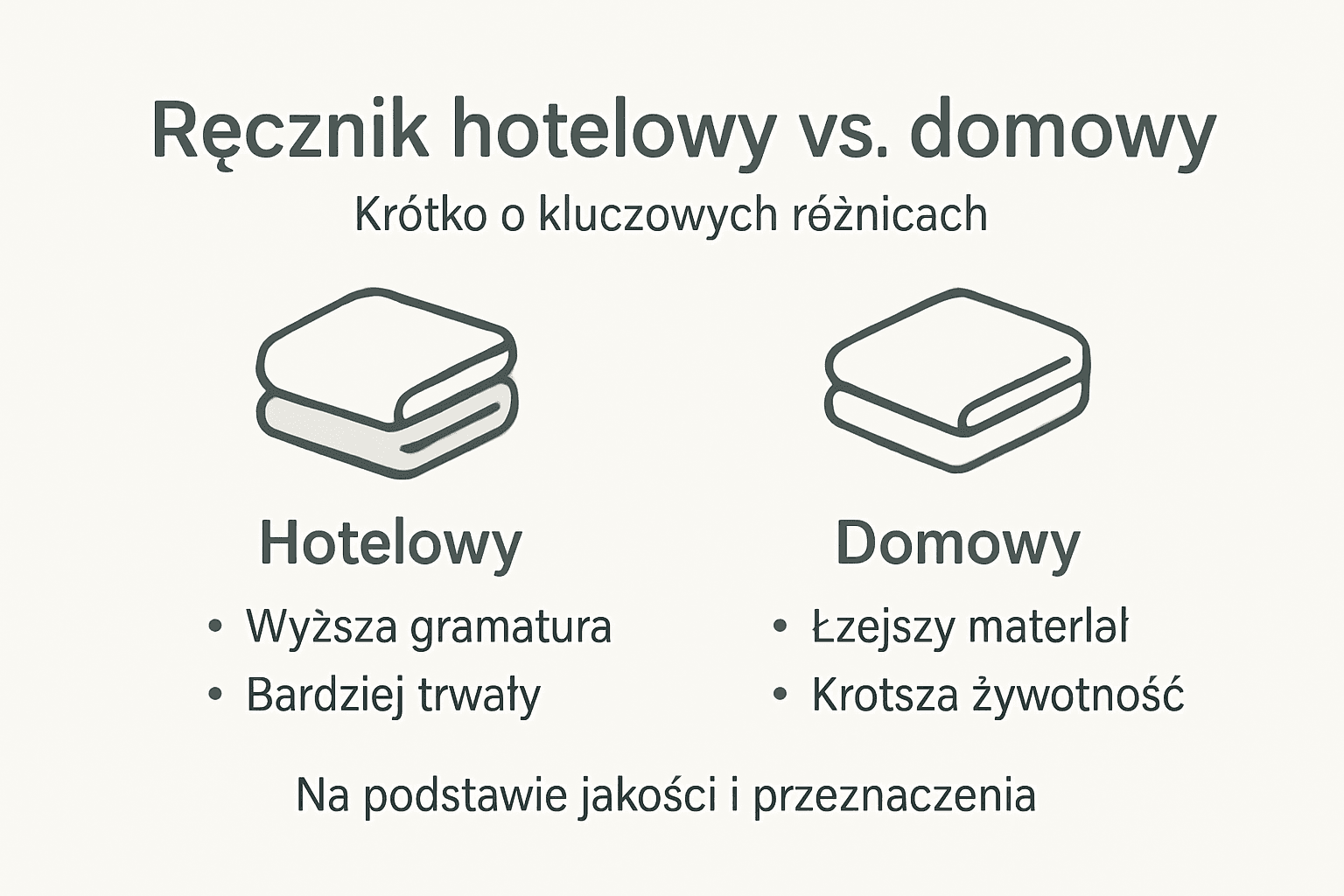Infografika: Czym różni się ręcznik hotelowy od domowego?