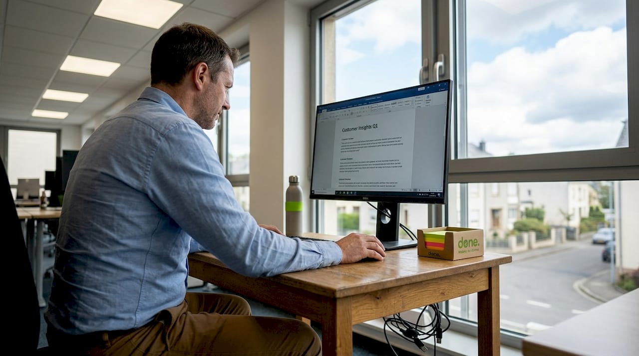 Manager examines customer insights from text mining