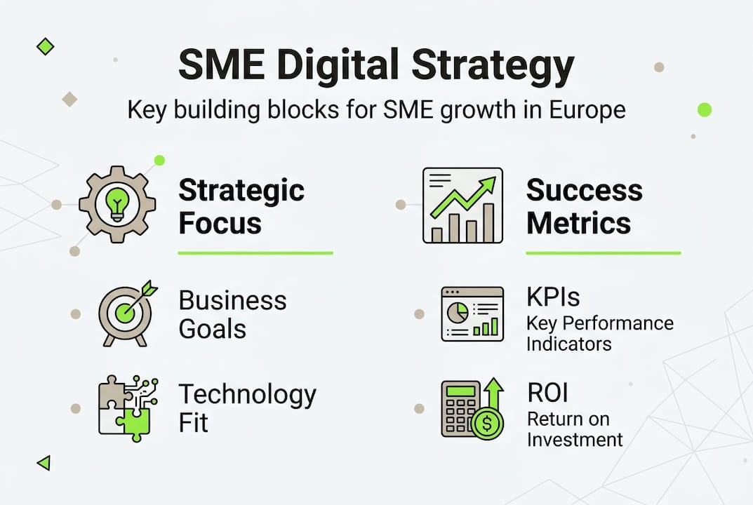 Infographic outlines core SME digital strategy components