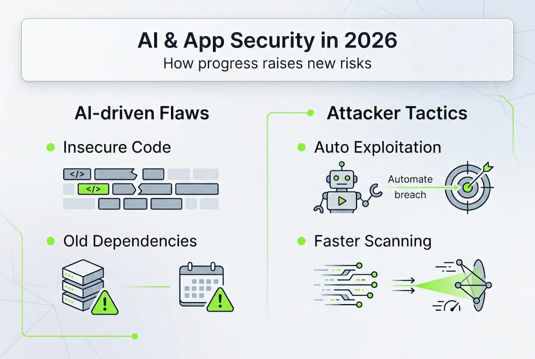 Infographic showing AI risks and attacker strategies