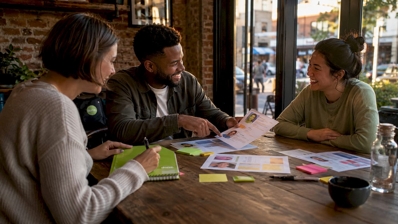 Marketers defining campaign audience personas