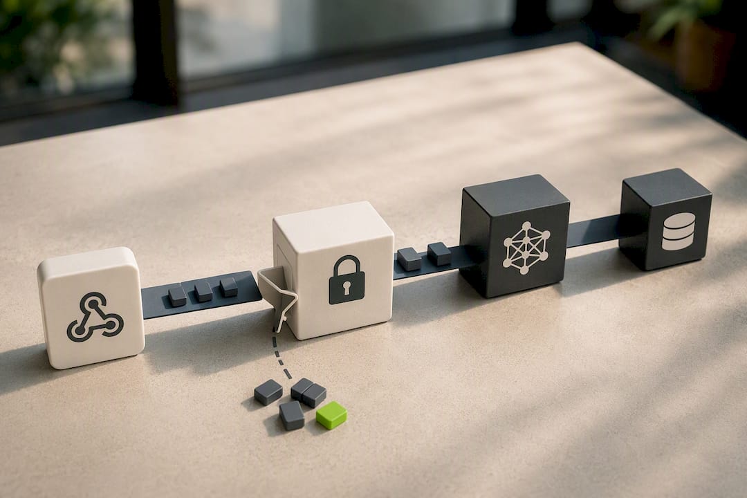 Minimized customer data flowing through secure stages