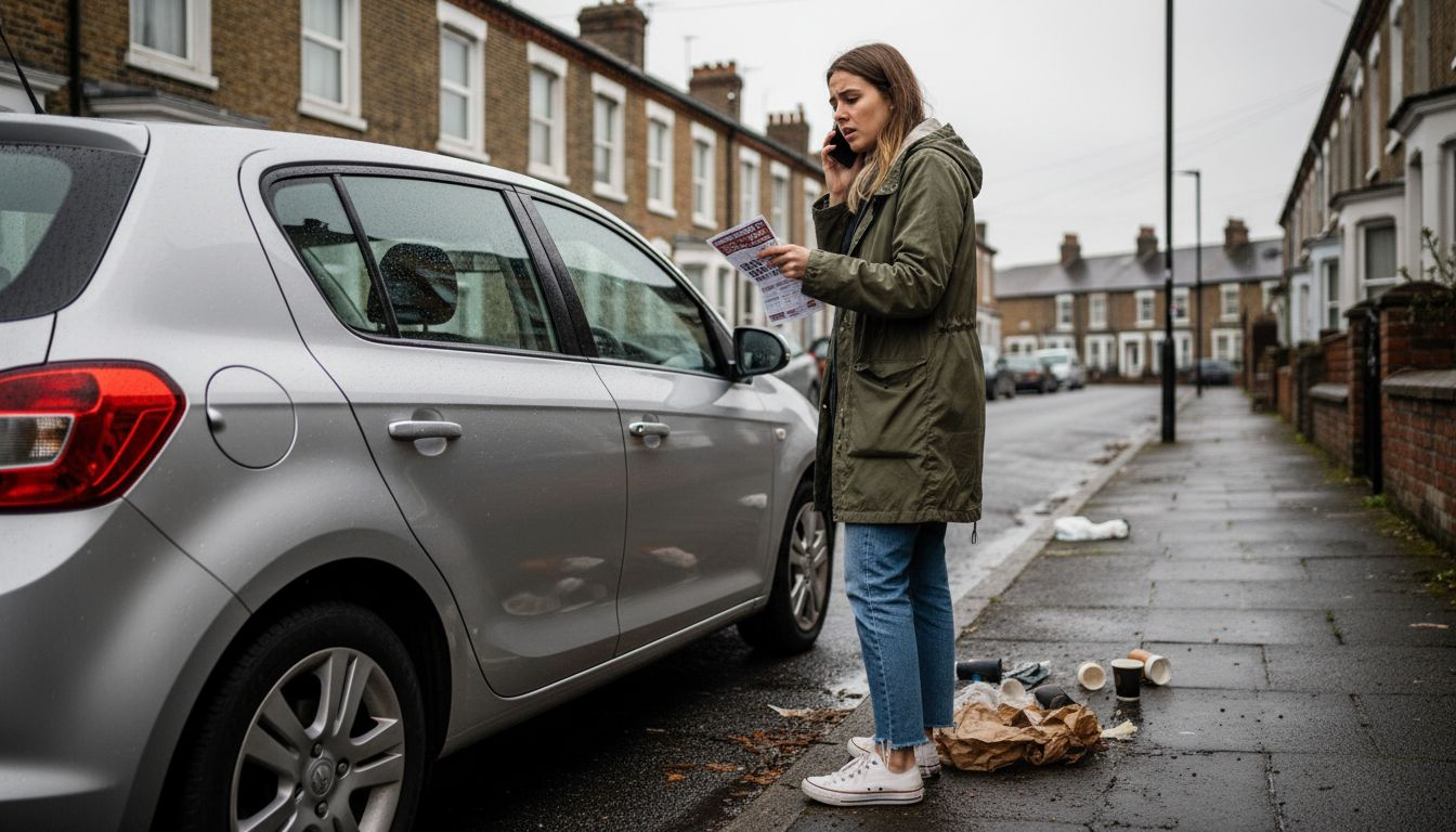 Woman calls about car accident claim roadside