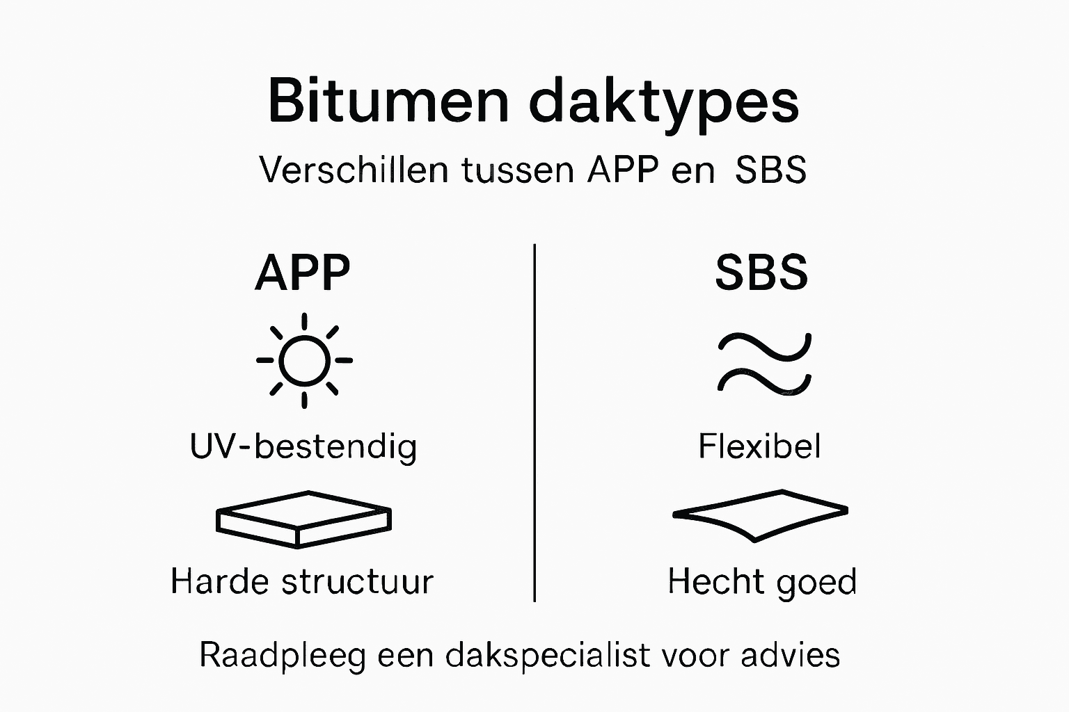 Infographic: eigenschappen van APP- en SBS-bitumen overzichtelijk in beeld