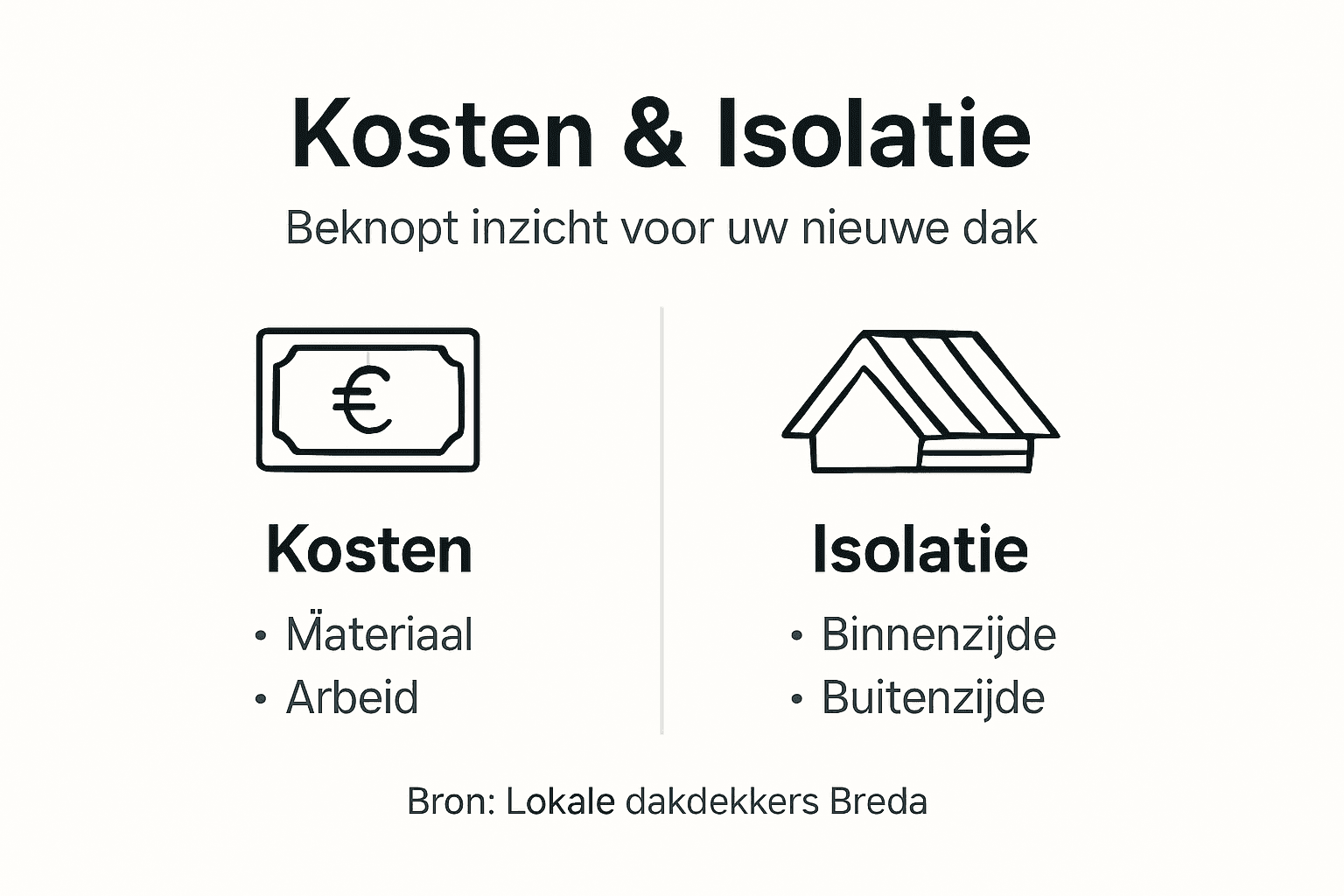 Overzicht: wat kost het isoleren van een schuin dak?