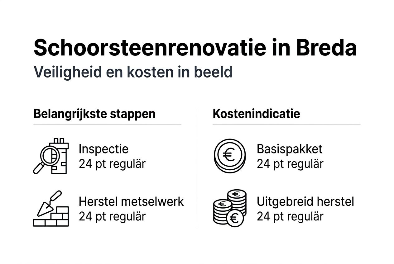In één oogopslag: zo verloopt een schoorsteenrenovatie en dit zijn de kosten