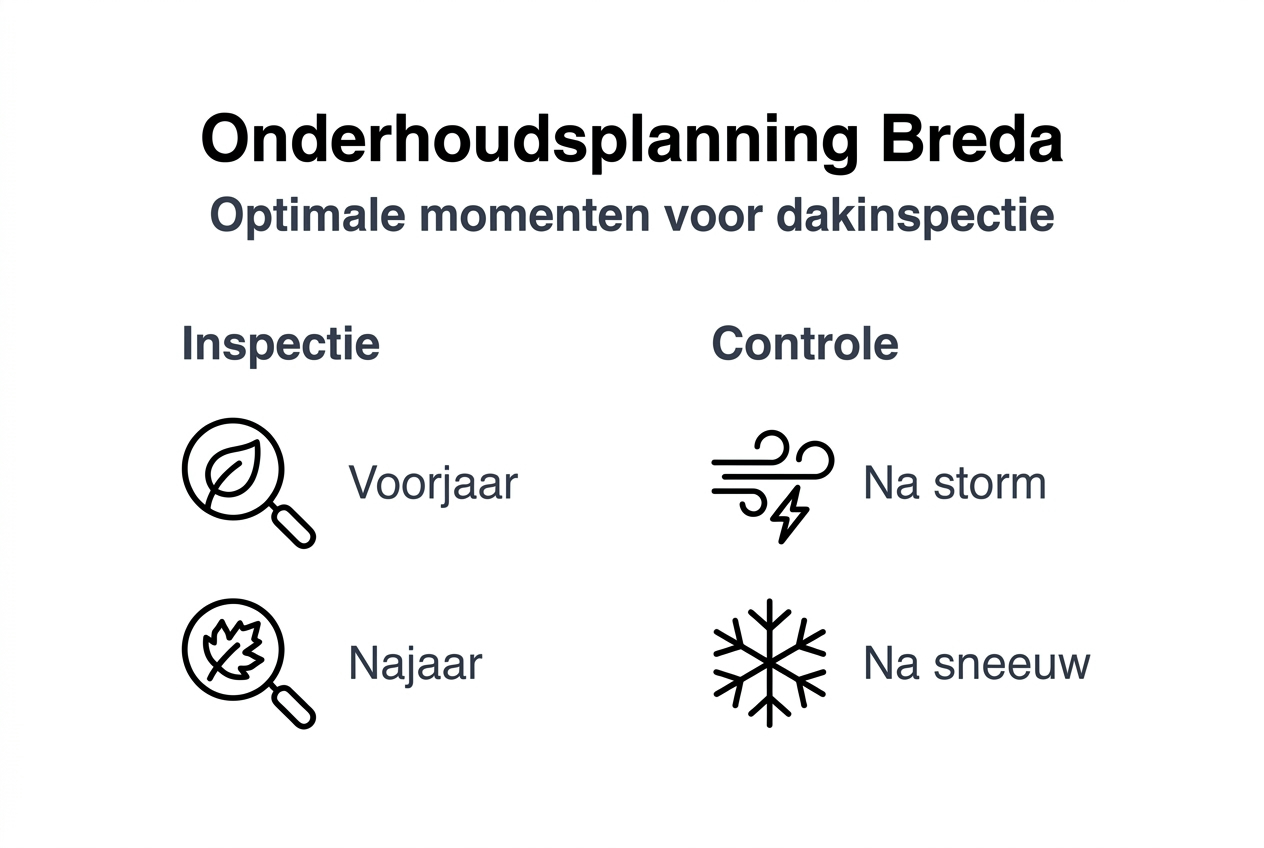 Overzicht: onderhoudsschema voor platte daken in Breda