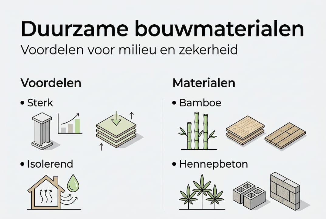 Infographic: de voordelen van duurzame bouwmaterialen in één oogopslag