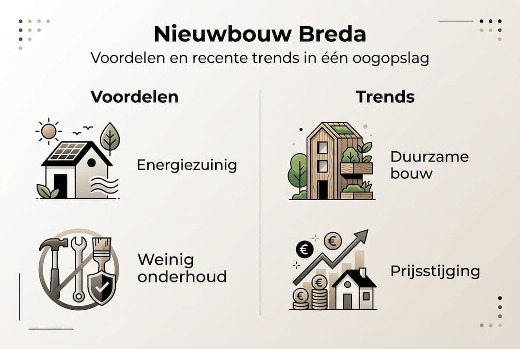Ontdek de nieuwste ontwikkelingen en voordelen van nieuwbouw in Breda in één oogopslag met deze infographic.