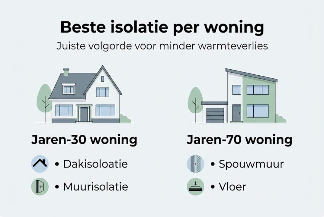Infographic: welke woningtypes verdienen prioriteit bij isolatie?